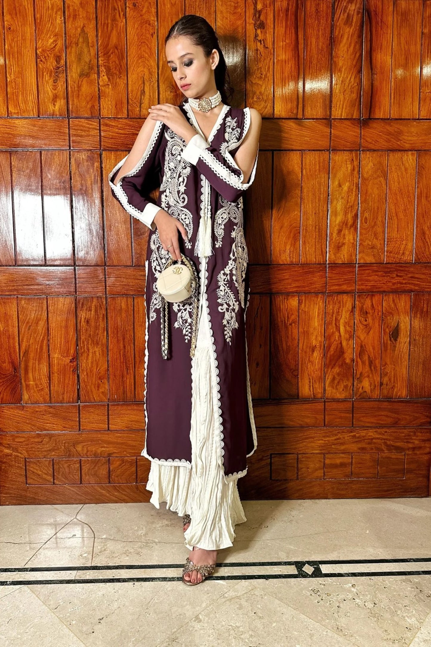 Moonlit Gharara Set
