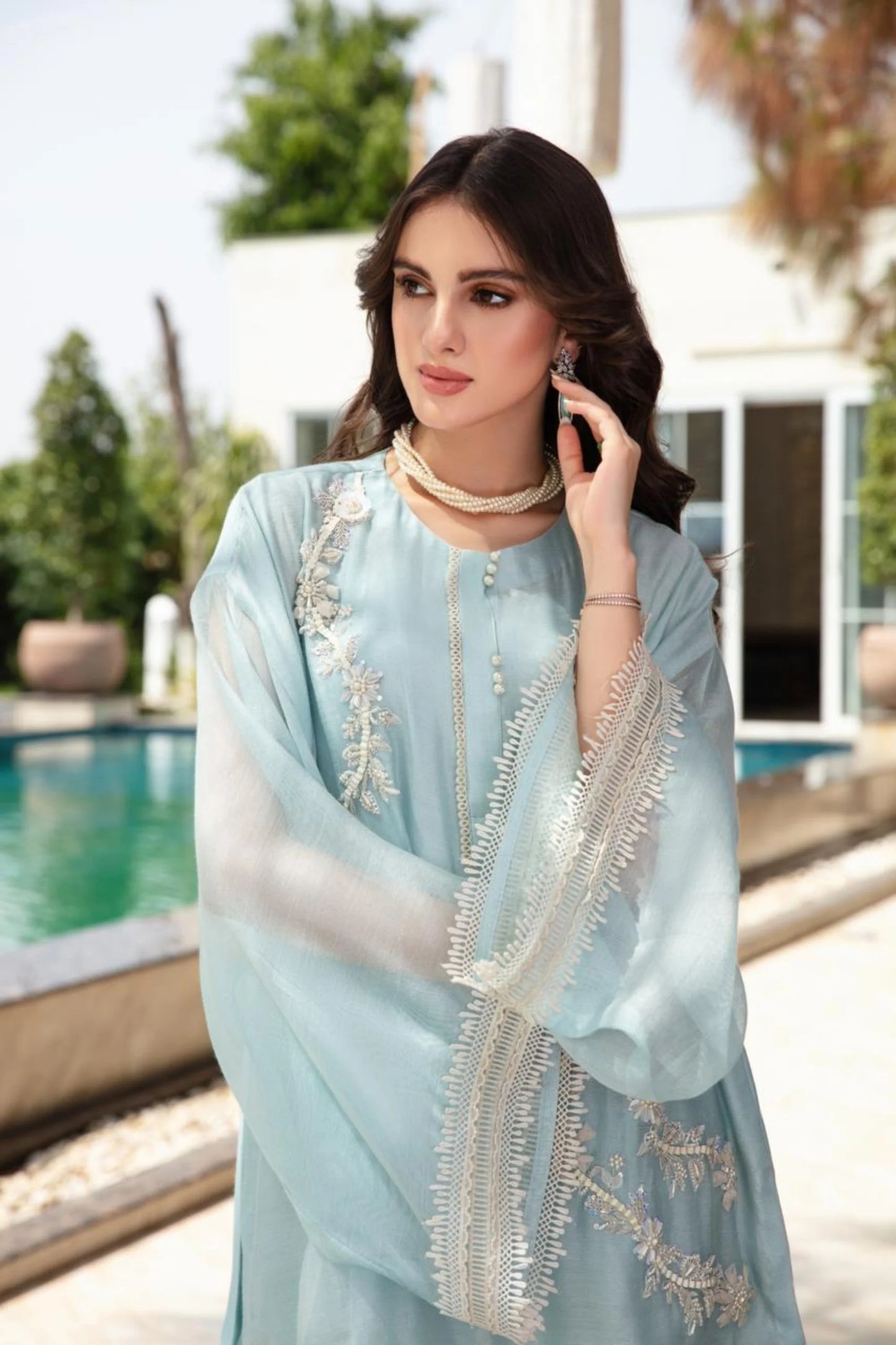 Ferozee Bloom Poncho Set
